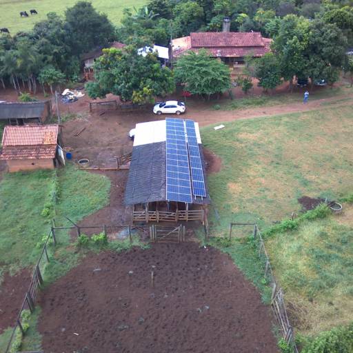 Mais uma obra concluída com sucesso: Instalação de Energia Solar em Zona Rural, localizada em Goiânia por New Solar - Empresa de Energia Solar em Goiânia
