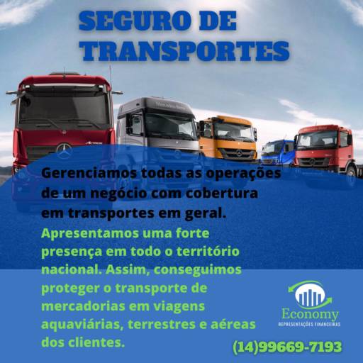 SEGURO DE TRANSPORTES (CARGAS) por Economy Representações Financeiras