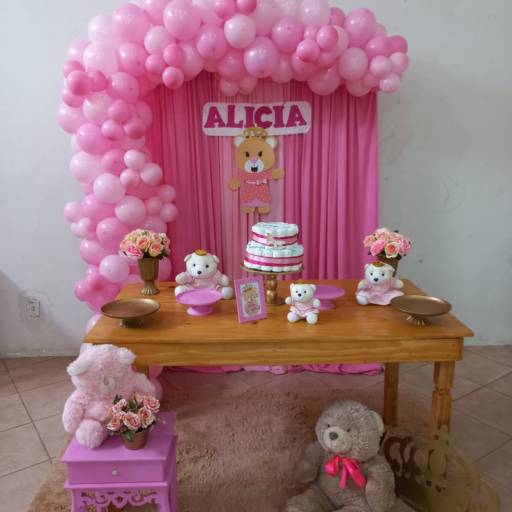 Decoração de Menina Ursinho em Bauru