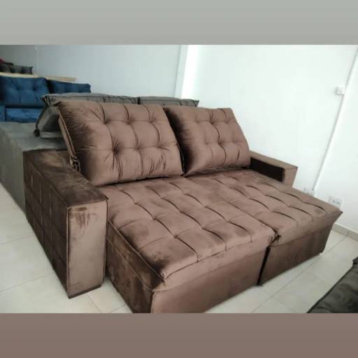 Sofá Retrátil e Reclinável Marrom em Bauru por RR Estofados Bauru 
