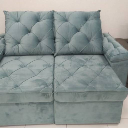 Sofá Retrátil e Reclinável Verde em Bauru por RR Estofados Bauru 