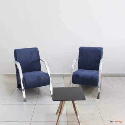 Poltronas Estofadas Braço de Alumínio em Bauru por RR Estofados Bauru 