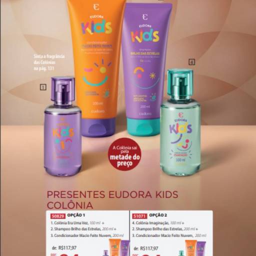 Presentes Eudora Kids Colônia em Bauru 