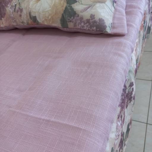1 Colcha Rosé em Tecido Rústico Leve Matelassé para Cama de Solteiro por Ponto Paris Enxovais
