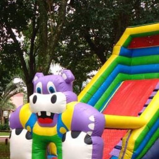 Escorregador Hipopótamo  por Circo da Alegria Locação de Brinquedos para Festas