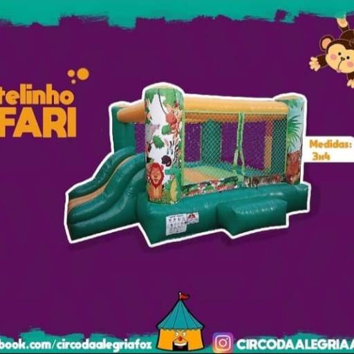 Castelinho Safari  por Circo da Alegria Locação de Brinquedos para Festas