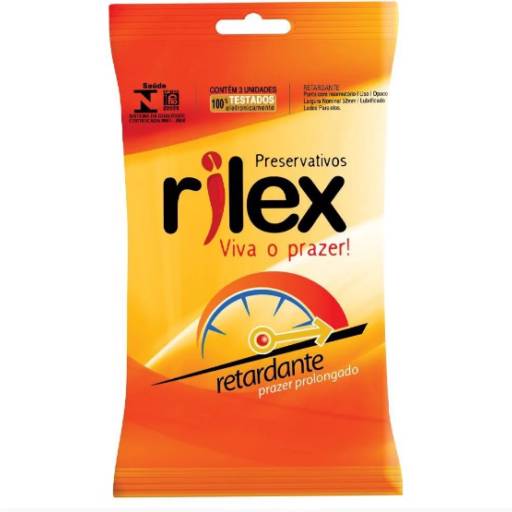 Preservativo Retardante 03 Unidades Rilex em Bauru por Boutique K entre Nós