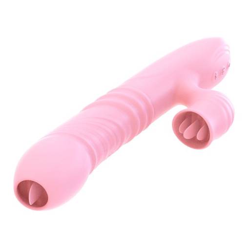 Vibro com Língua Dupla - Recarregável e com Aquecedor por Sex Delivery Sex Shop