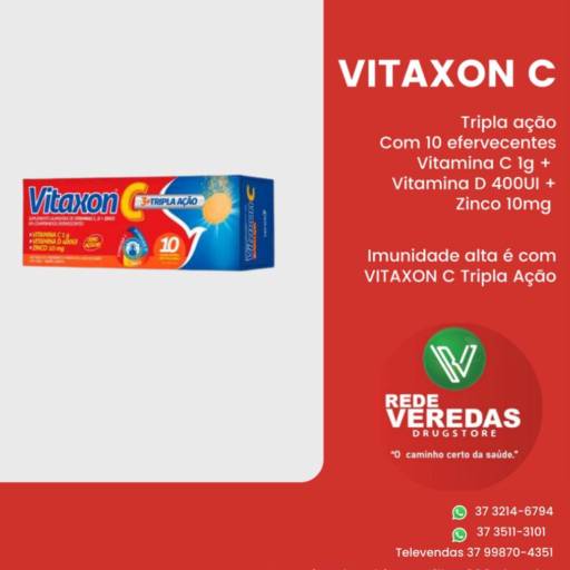 Vitaxon C por DROGARIA REDE VEREDAS - FARMÁCIA EM DIVINÓPOLIS