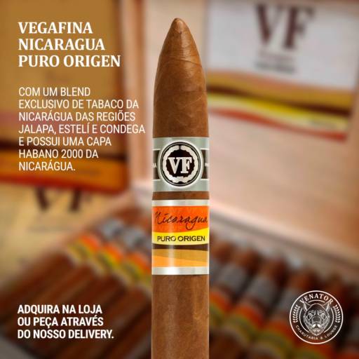Vegafina Nicaragua Puro Origen por Venator Charutaria e Lounge - Charutarias em Aracaju