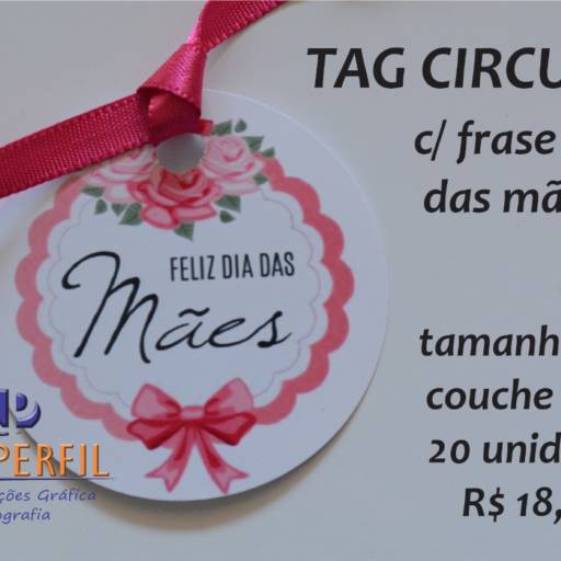 Comprar o produto de Tag Circular em Bauru em Tags e Adesivos pela empresa Arte Perfil Representações Gráfica e Fotografias  em Bauru, SP por Solutudo