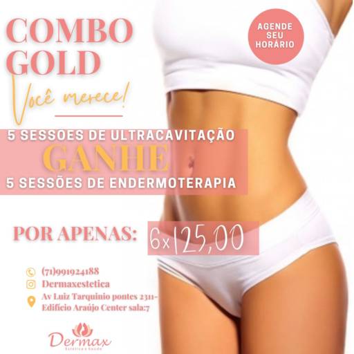 Comprar o produto de Combo Gold em Clínicas de Estética e Esteticistas pela empresa Dermax estética e saúde em Lauro de Freitas, BA por Solutudo