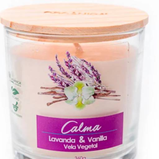 Vela Aromática - Calma - Lavanda & Vanilla 360g por Farmácia e Manipulação Floreasca