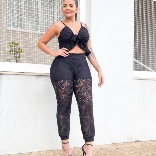 Conjunto Cropped e Calça de renda em Bauru
