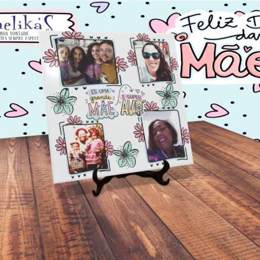 Porta Retrato Personalizado de Dia das Mães por Canelika's Canecas Personalizadas
