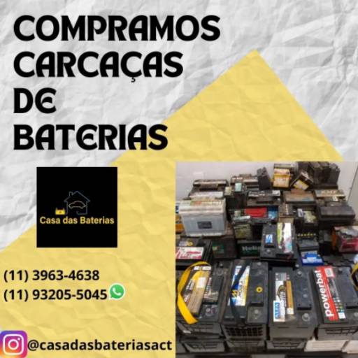 Comprar o produto de Compra de carcaças de baterias usadas em Baterias pela empresa Casa das Baterias em Jundiaí, SP por Solutudo