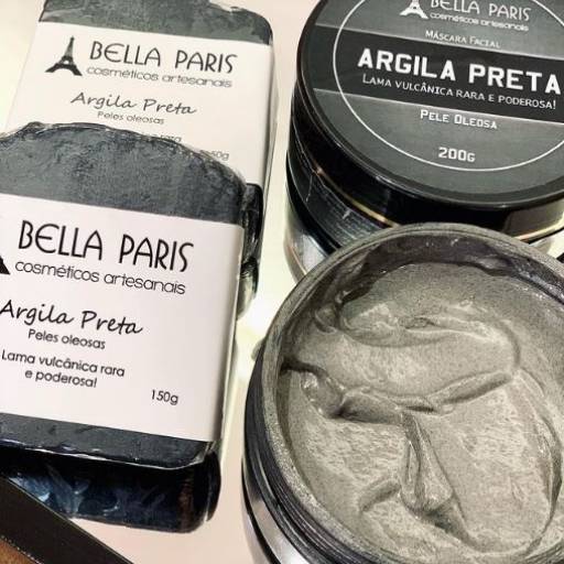 Kit Sabonete e MÁSCARA ARGILA PRETA. por Bella Paris Cosméticos Artesanais