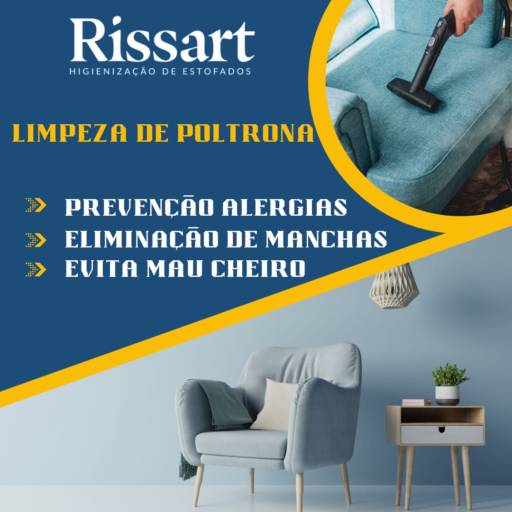 Limpeza de poltronas  por Rissart Limpeza e Higienização de estofados