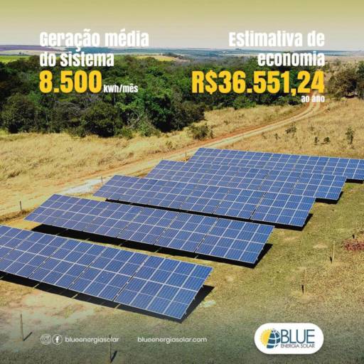 Sistema de energia solar fotovoltaica  por Blue Energia Solar
