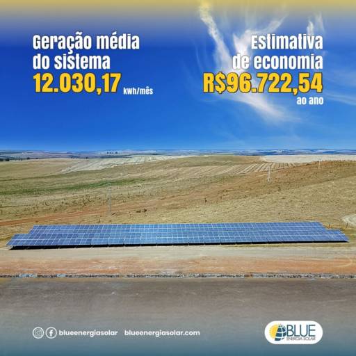 Energia solar para agronegócio  por Blue Energia Solar
