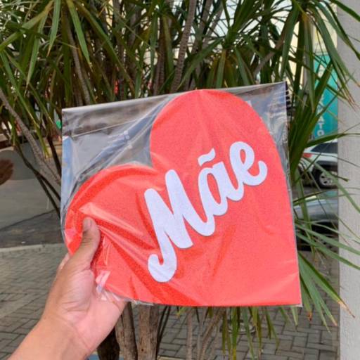 Coração de EVA Personalizado por EmbalaFoz Tudo em Embalagens