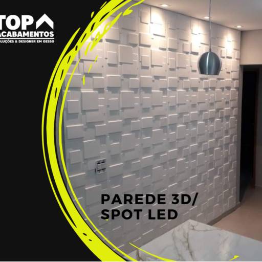 PAREDE 3D SPOT LED por Top Acabamentos