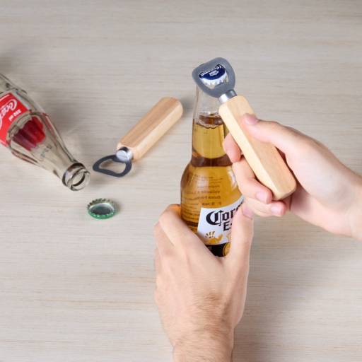 01303 Abridor de Garrafa Madeira em São José do Rio Preto, SP por Public Gráfica e Brindes