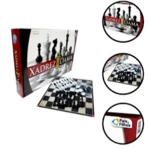 Comprar o produto de Jogo de Xadrez e Dama em Bauru em Jogos de Tabuleiro pela empresa Mix Vista Alegre - Papelaria e Armarinho em Bauru, SP por Solutudo