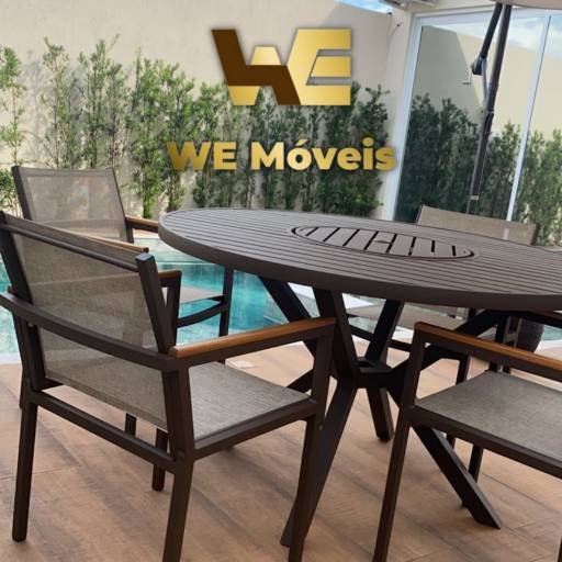 Comprar o produto de Conjunto mesa de aluminio e cadeiras em tela sling em Móveis pela empresa We Moveis em São Paulo, SP por Solutudo