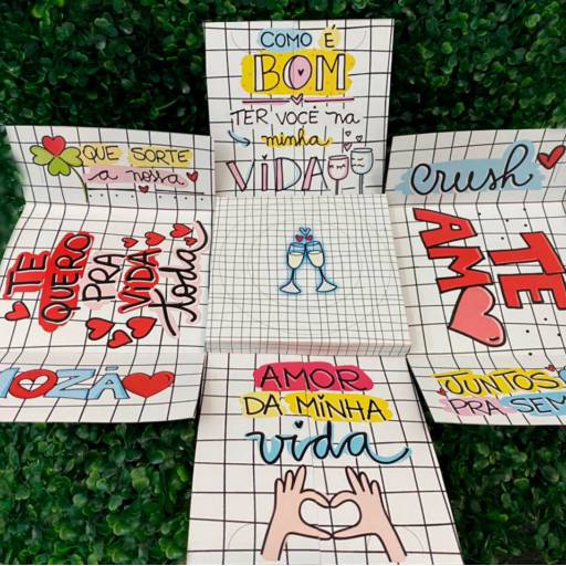 Caixa Explosão Te Amo para dia dos namorados em Bauru por Renata Embalagens