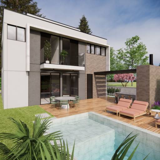 Comprar a oferta de Projeto Residencial em Projeto arquitetônico pela empresa Studio Amarelo Arquitetura em Ninho Verde II Eco Residence, SP por Solutudo