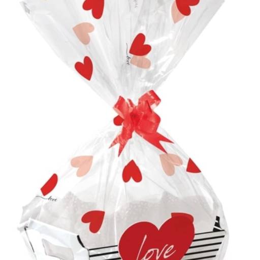 Comprar o produto de Cesta com corações para dia dos namorados em Bauru em Embalagem pela empresa Renata Embalagens em Bauru, SP por Solutudo
