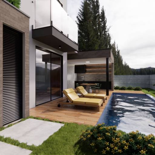 Projeto Residencial em Ninho Verde II Eco Residence, SP por Studio Amarelo Arquitetura