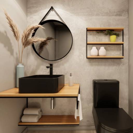 Projeto para Banheiros por Studio Amarelo Arquitetura - São Paulo