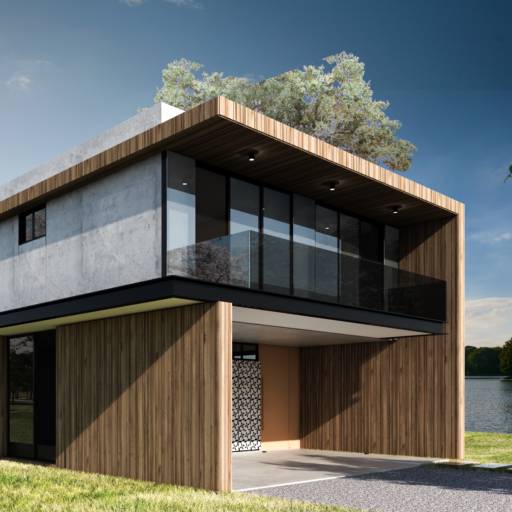 Projeto de Arquitetura em Ninho Verde II Eco Residence, SP por Studio Amarelo Arquitetura