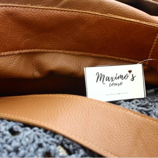 Bolsa Marrom Lateral  por Maximo's Couro - Cintos, Bolsas e Artigos em Couro