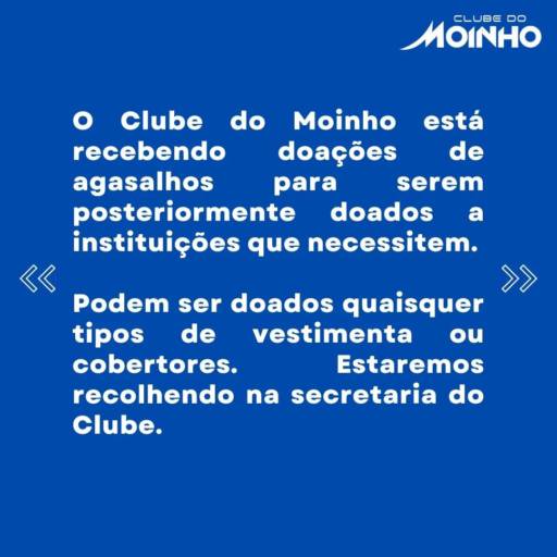 Campanha do Agasalho  por Clube do Moinho