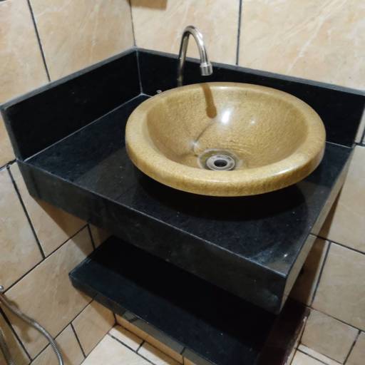 Comprar o produto de Pia para banheiro em Mármore pela empresa New Stones Mármores e Granitos em Assis, SP por Solutudo