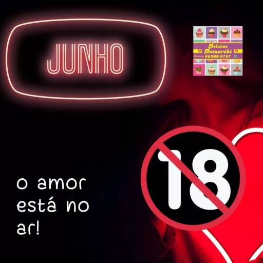 Kit de Doces para Dia dos Namorados +18 por Delícias Demarchi