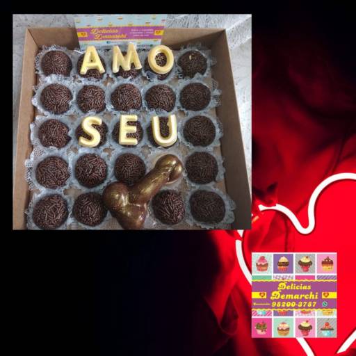 Kit de Doces para Dia dos Namorados +18 por Delícias Demarchi