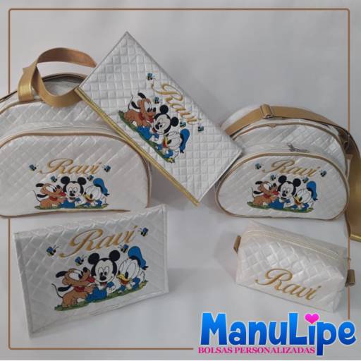 Kit 3 peças Saída da Maternidade por Manulipe Bolsas 