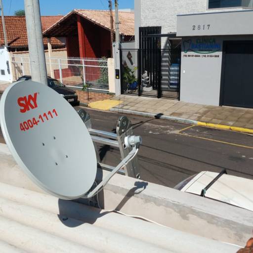 Instalação de Antena por Evolução Tecnologia e Energia Solar 