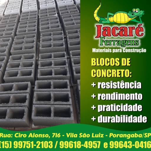 Comprar a oferta de Blocos de Concreto em Concretos pela empresa Jacaré Ferragens em Ninho Verde I Eco Residence, SP por Solutudo
