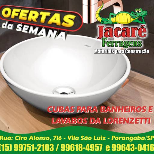 Comprar o produto de Cubas para Banheiro em Cubas e Pias pela empresa Jacaré Ferragens em Ninho Verde I Eco Residence, SP por Solutudo