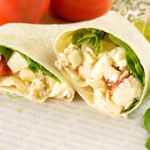 WRAP DE CAPRESE por Flow Jundiaí | Restaurante de Comida Saudável 