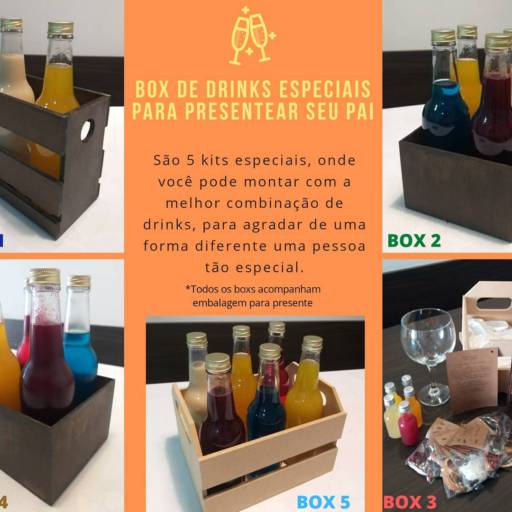Comprar o produto de Box de drinks Especiais em Drinks pela empresa Drinks Camargo Bartender  em Jundiaí, SP por Solutudo