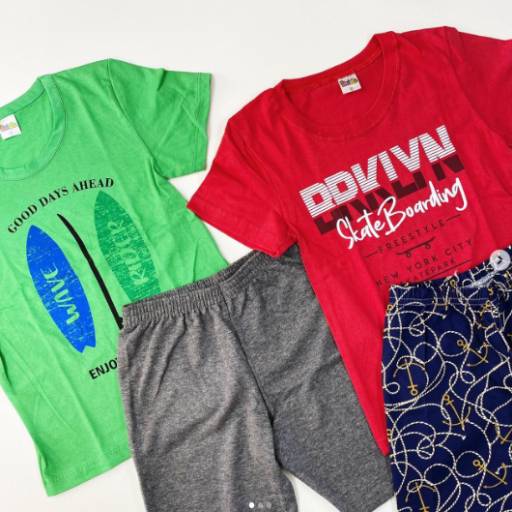 Conjunto de camiseta e bermuda para menino por Influência Kids - Moda Infantil