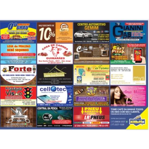 Anúncios em papel para bandejas de restaurantes