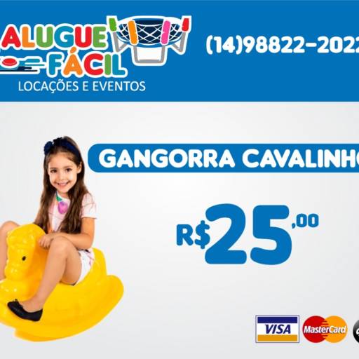 Gangorra Cavalinho por Alugue Fácil - Aluguel de Brinquedos