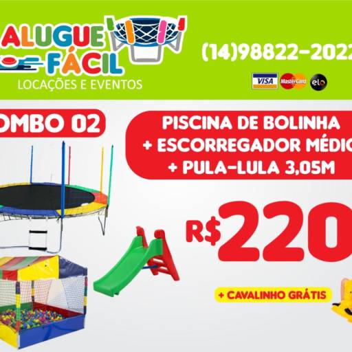 Combo 02 por Alugue Fácil - Aluguel de Brinquedos